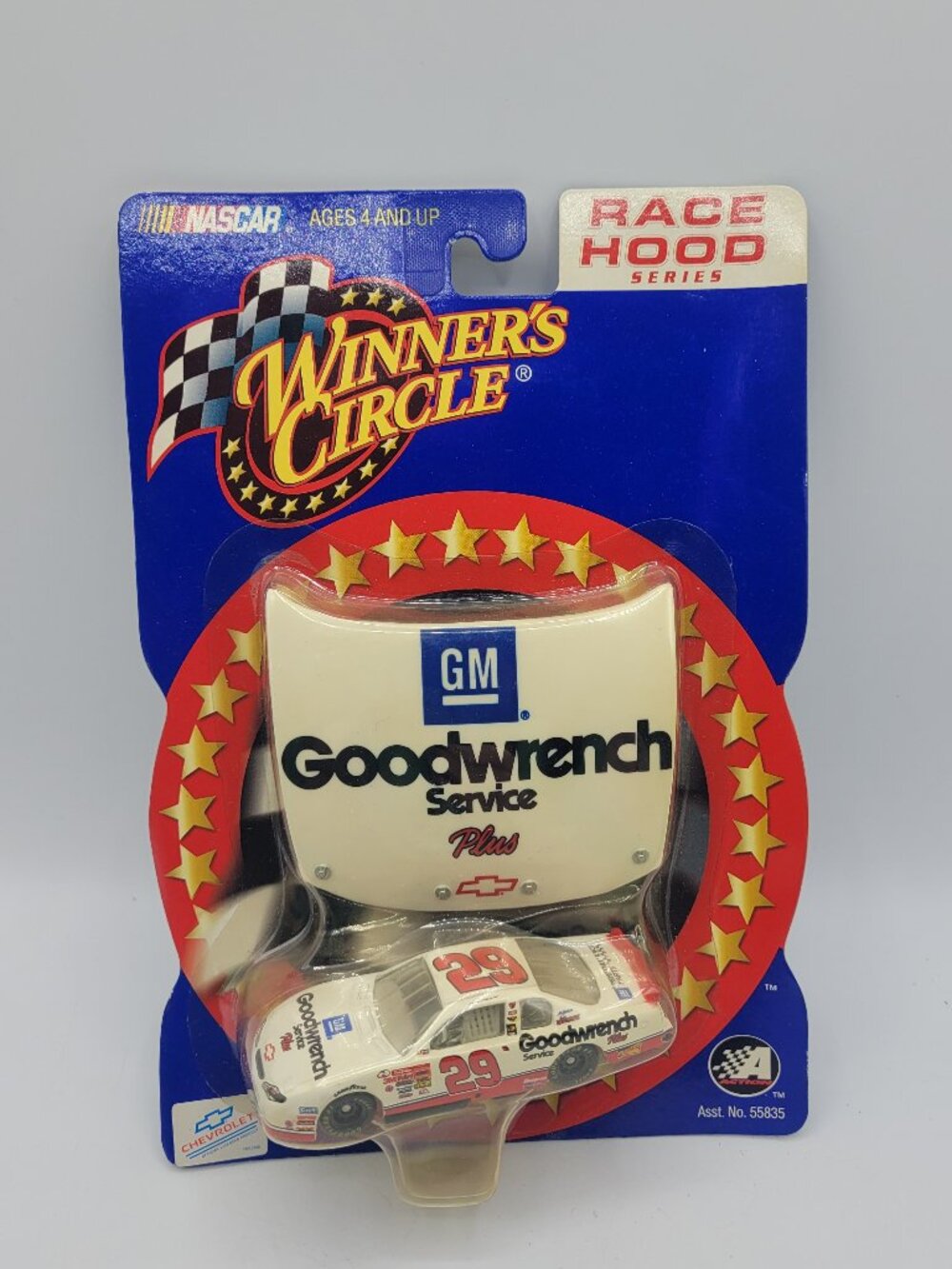 Winners Circle 2002 Kevin Harvick #29 GM Goodwrench Race Hood #55835 Diecast